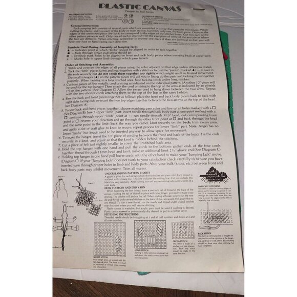 Plastic Canvas Christmas Craft Kit - Santa Claus Angel Teddy Bear Designs Includ - Picture 2 of 10